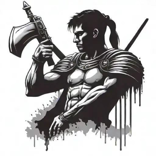 Roman Soldier Dripping Very Sexy Male Man Guy