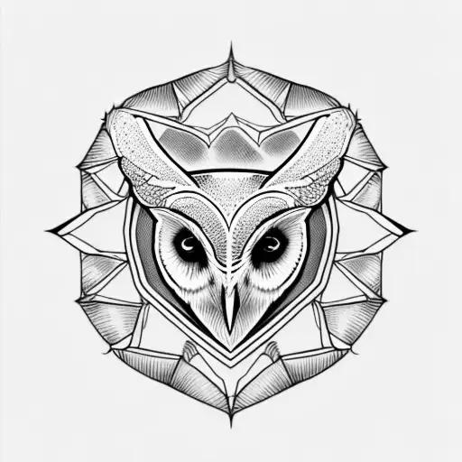 Front Facing Barn Owl Skull