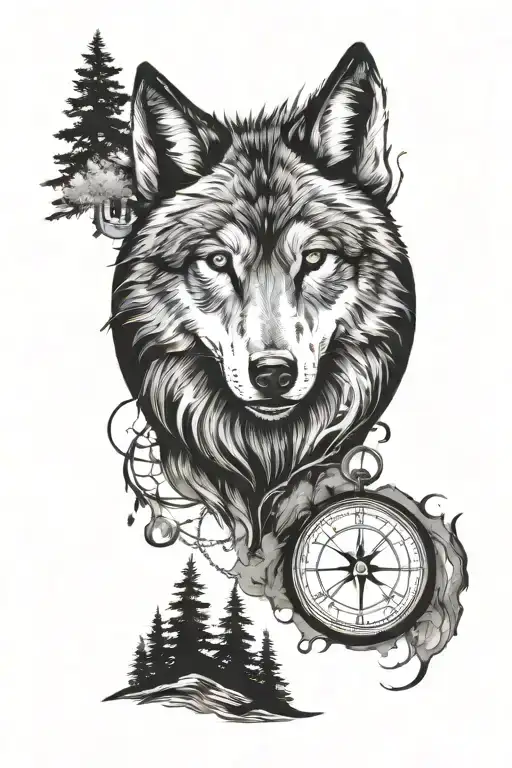 Wolf Forest Compass