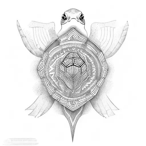 Turtle Island With Sparrow