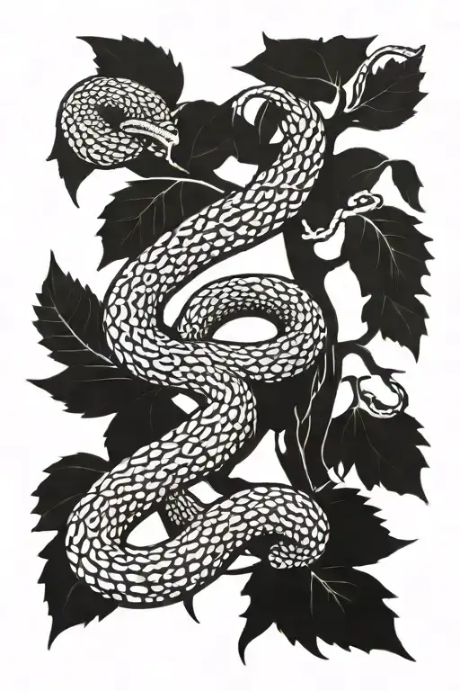 Tree With Mexican Rattlesnake