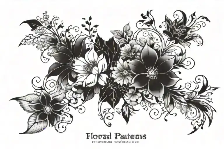 Floral Patterns Longitudinally