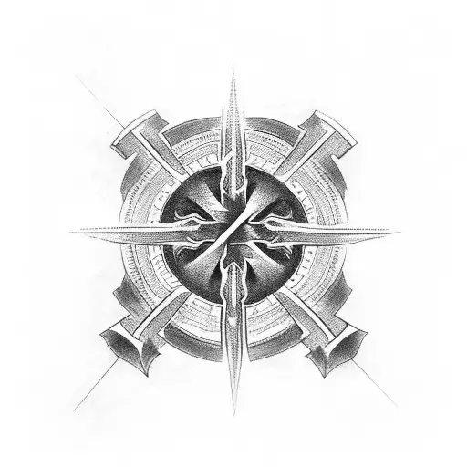 Ankh Cross With Rose