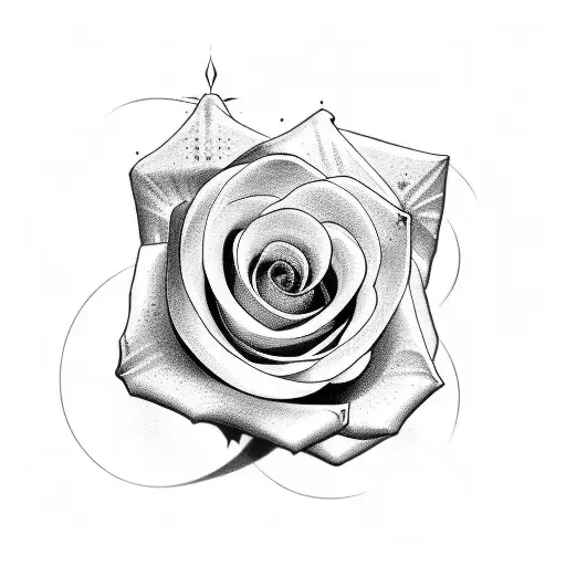 Christian Cross White Rose