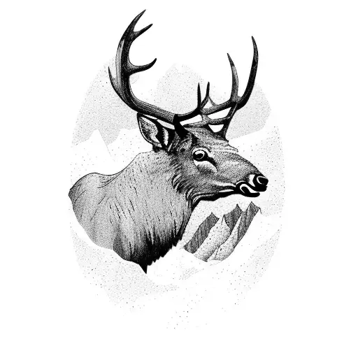 An Elk Standing Proudly On A Rocky Mountain Peak