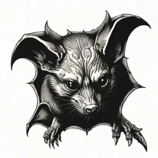 A Vampire Bat With A Gothic Aesthetic