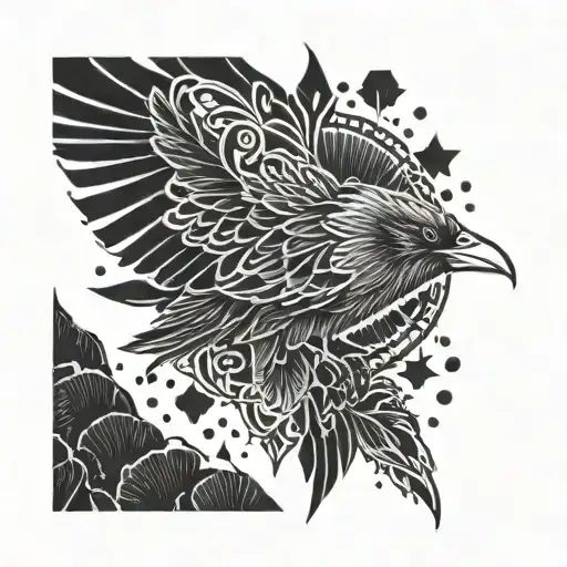 Nordic Raven Splatter