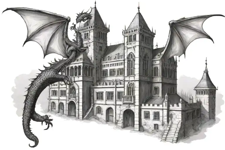 Dragon Attack Town Hall Tower