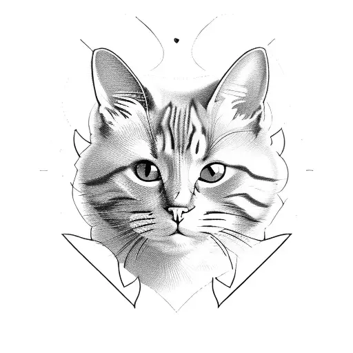 Cat With Heart And Basquetball