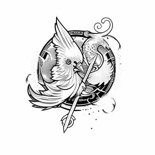 Pio Fc Logo Witch Color Chicken And Rivers Gg Logo