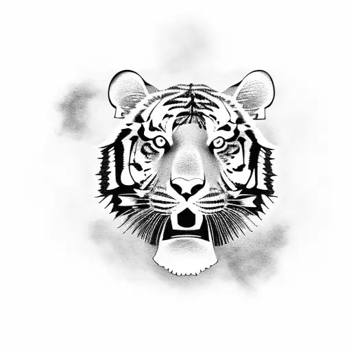 Tiger With Smoke