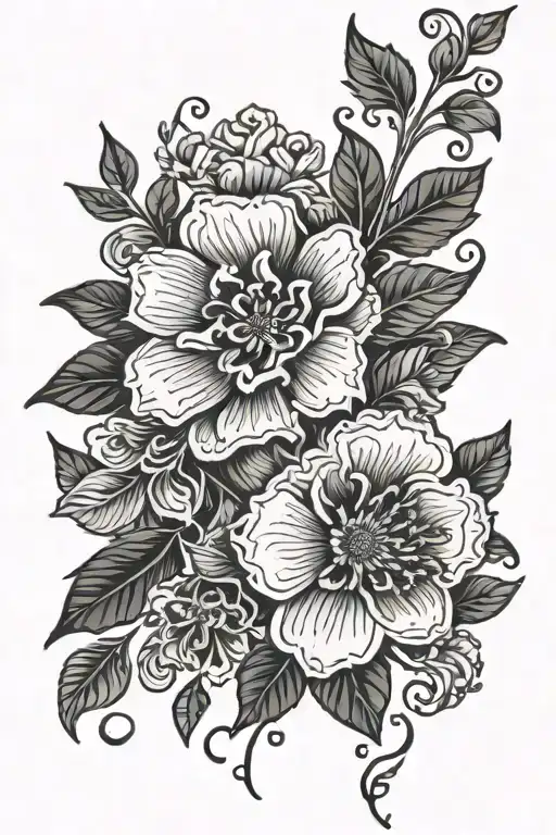 Floral Patterns Longitudinally