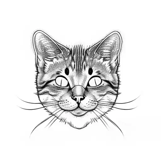 Cat With Mouse Skull