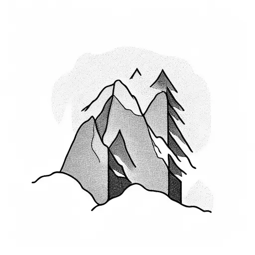 A Silhouette Of A Person Climbing A Mountain At Sunset