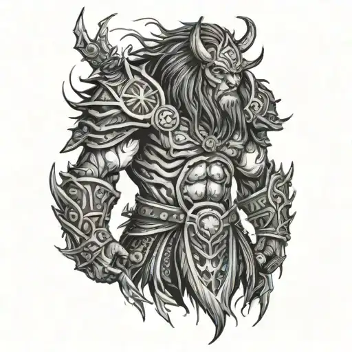 Berserker Armor With Beast Of Darkness