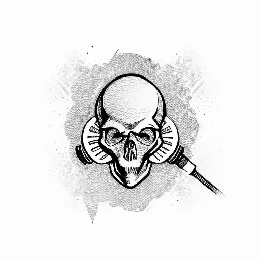 Skull With Microphone