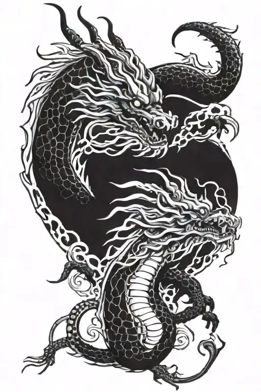 Japanese Dragon For Whole Arm
