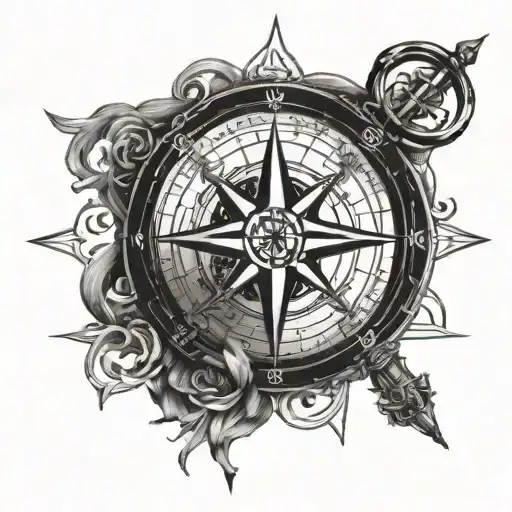 Compass Cross Bible God Jesus