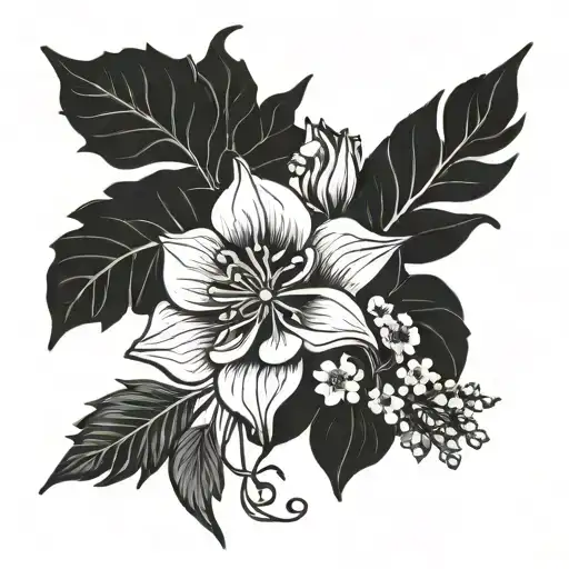 April June July October Birth Month Flower Bouquet