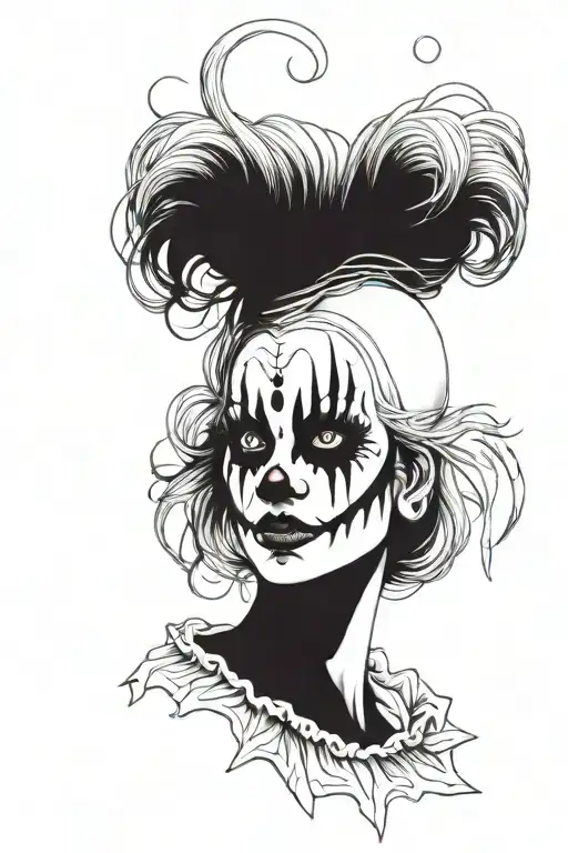 Scary Clown Woman