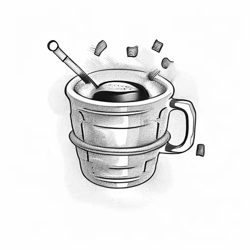 Dumbbell And Coffee Cup