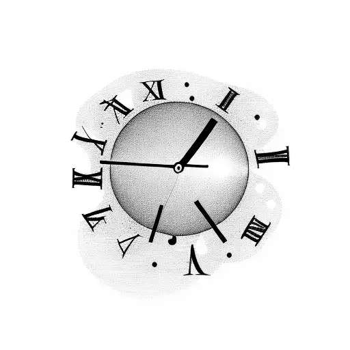 Number Xiii With A Tree And Clock