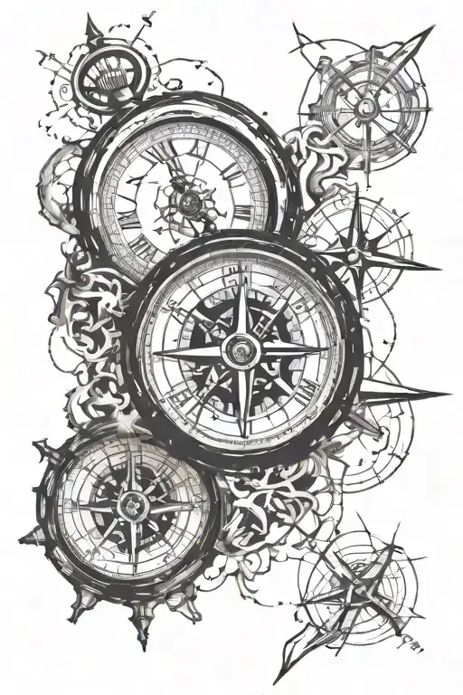 A Broken Clock And Compass