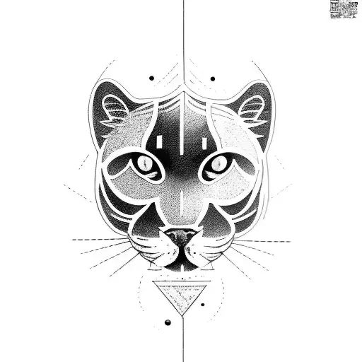 Nature Scene With A Panther Prowling Through A Carpenter's Workshop