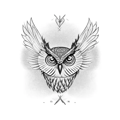 Blue Winged Owl Blue Eyes