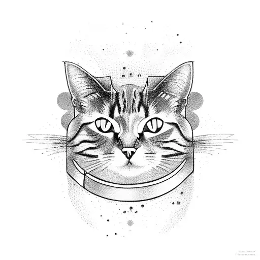 A Cat-shaped Car Speeding Through A Neon-lit Cityscape