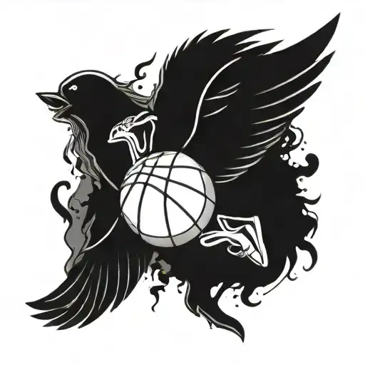 A Basketball With Wings Symbolizing Freedom And Passion For The Sport