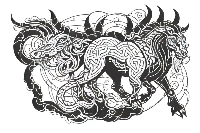 Combine Elements Of Norse Mythology With Futuristic Technology