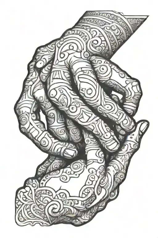 Baby Hand Holding Bigger Hand