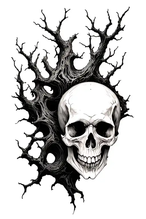 Dead Tree Skull Spine