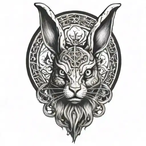 Satanic Bunny With Horns