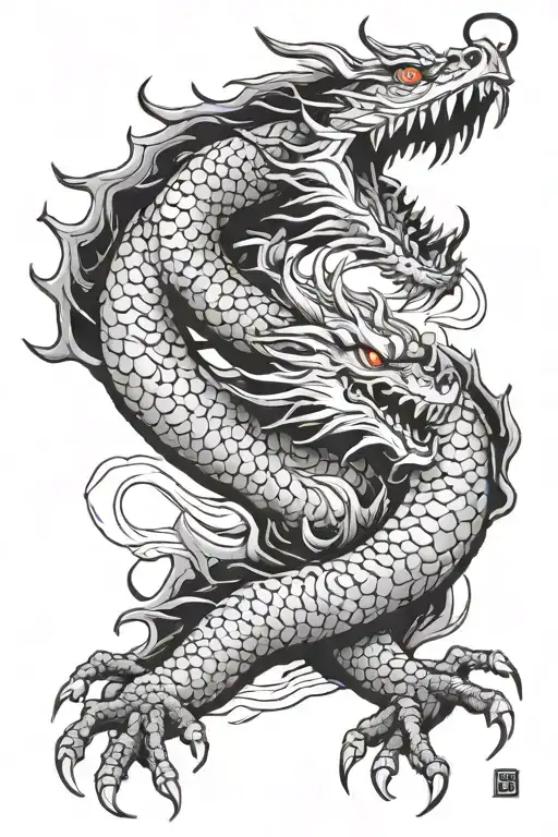 Japanese Dragon For Whole Arm