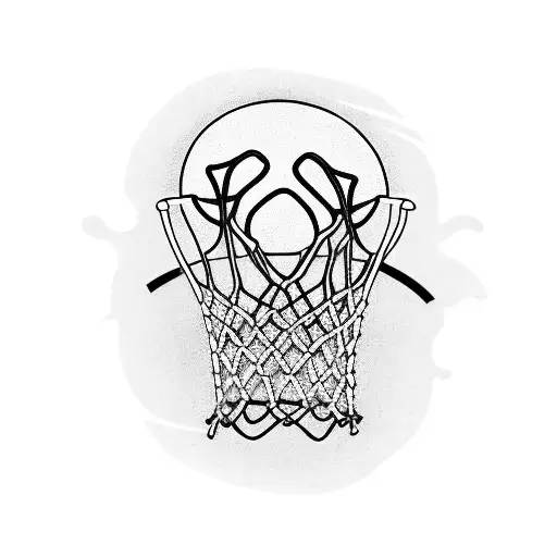 Family With Basketball Background