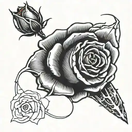 Freddy Kruger Glove Holding A Rose