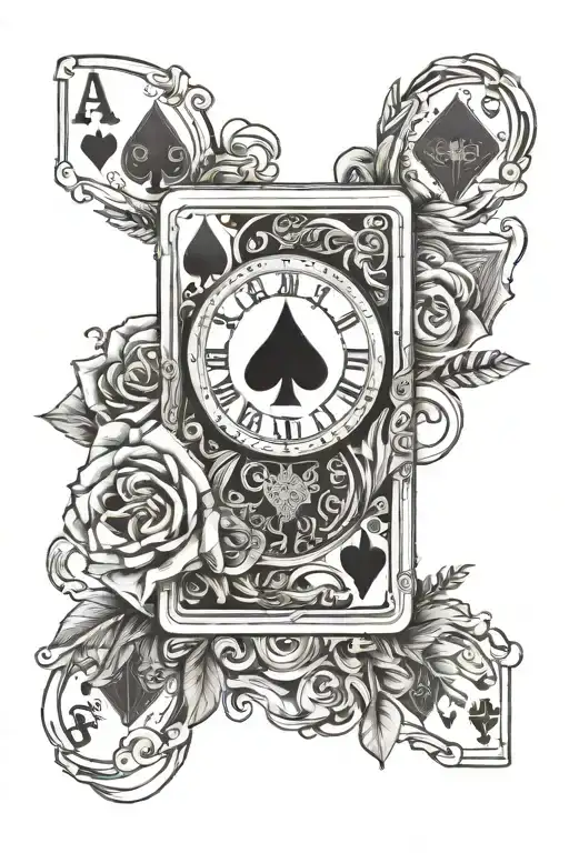 Ace Cards Clock Money