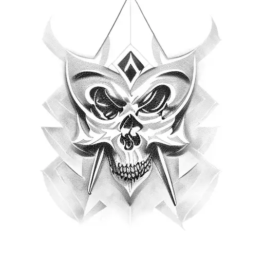 Tatouage Lettre H Et S En Police Metallica