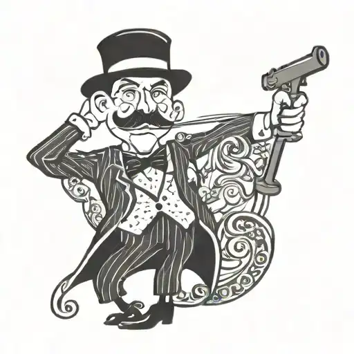 Gentleman Cartoon 1930S Style