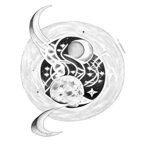 Virgo Constellation With Moon