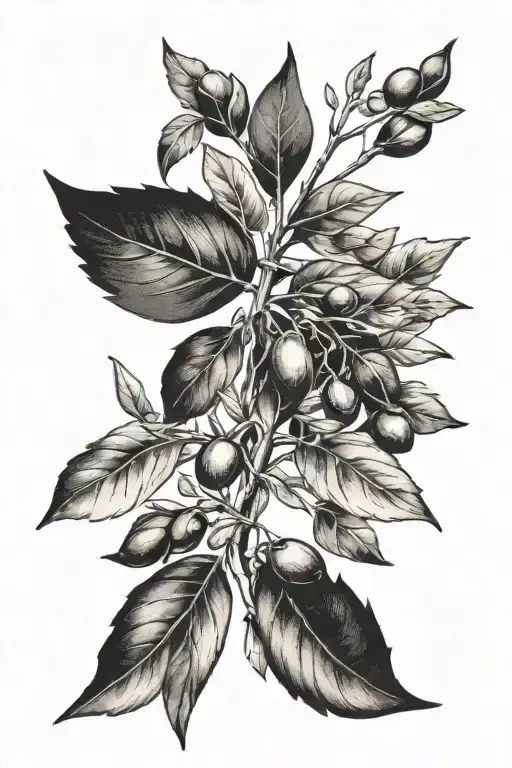 Roman Theme With Olive Leaves