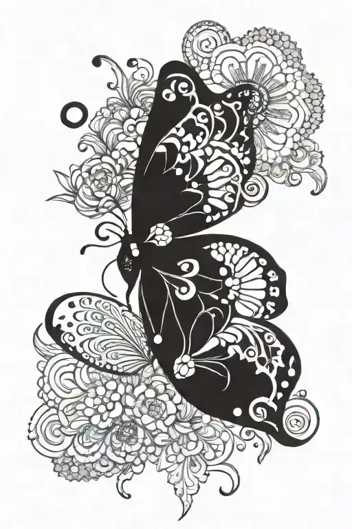 Butterfly Mandala With A Psychedelic Twist