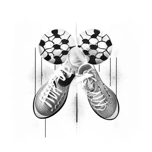 Combine Football And Music In A Tattoo Design