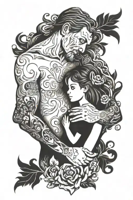 Daughter Holding Fathers Heart