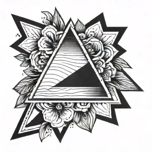 A Line With A Triangle