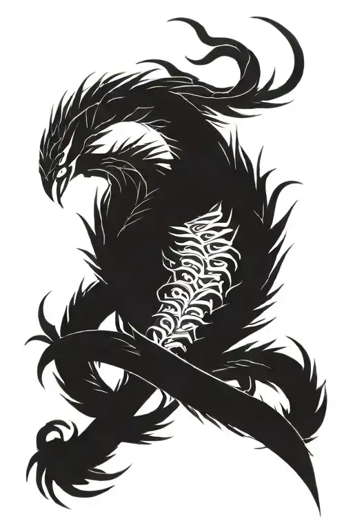 Phoenix With A Scorpion Under Its Talons