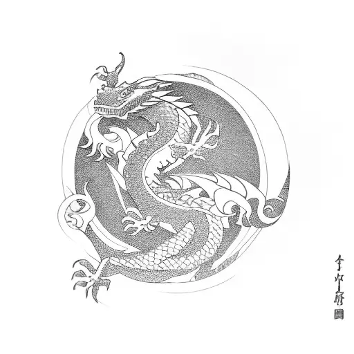 Dragons Cherry Blossom Moon