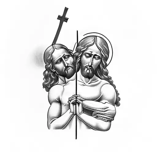 St Dismas And Jesus On The Cross